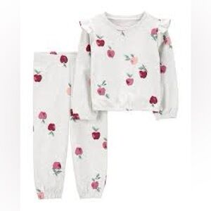 Carter’s apple outfit 2-piece set Toddler girls size 5T NEW!